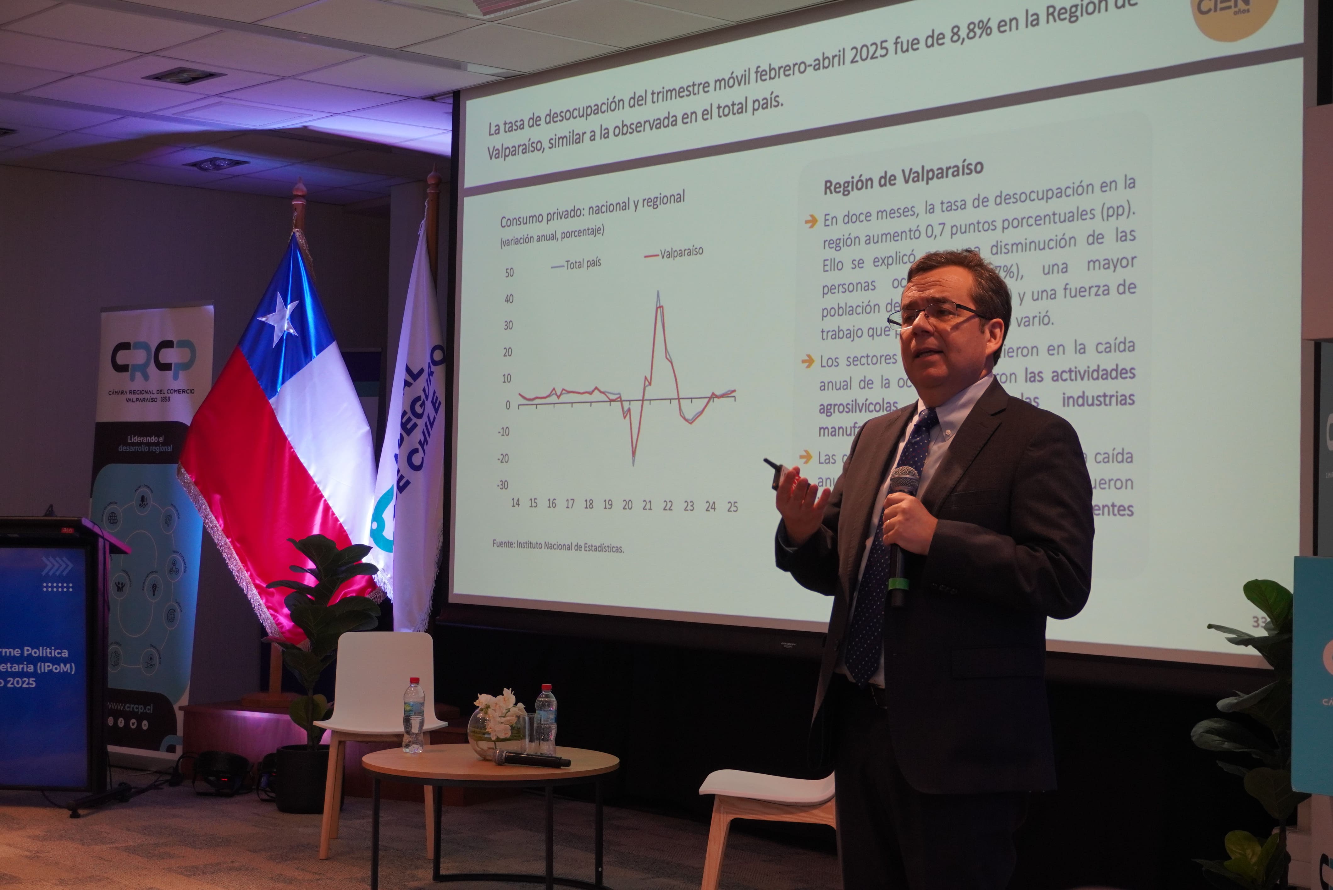 Banco Central presenta Informe de Política Monetaria (IPoM) en nuestra Casa Matriz
