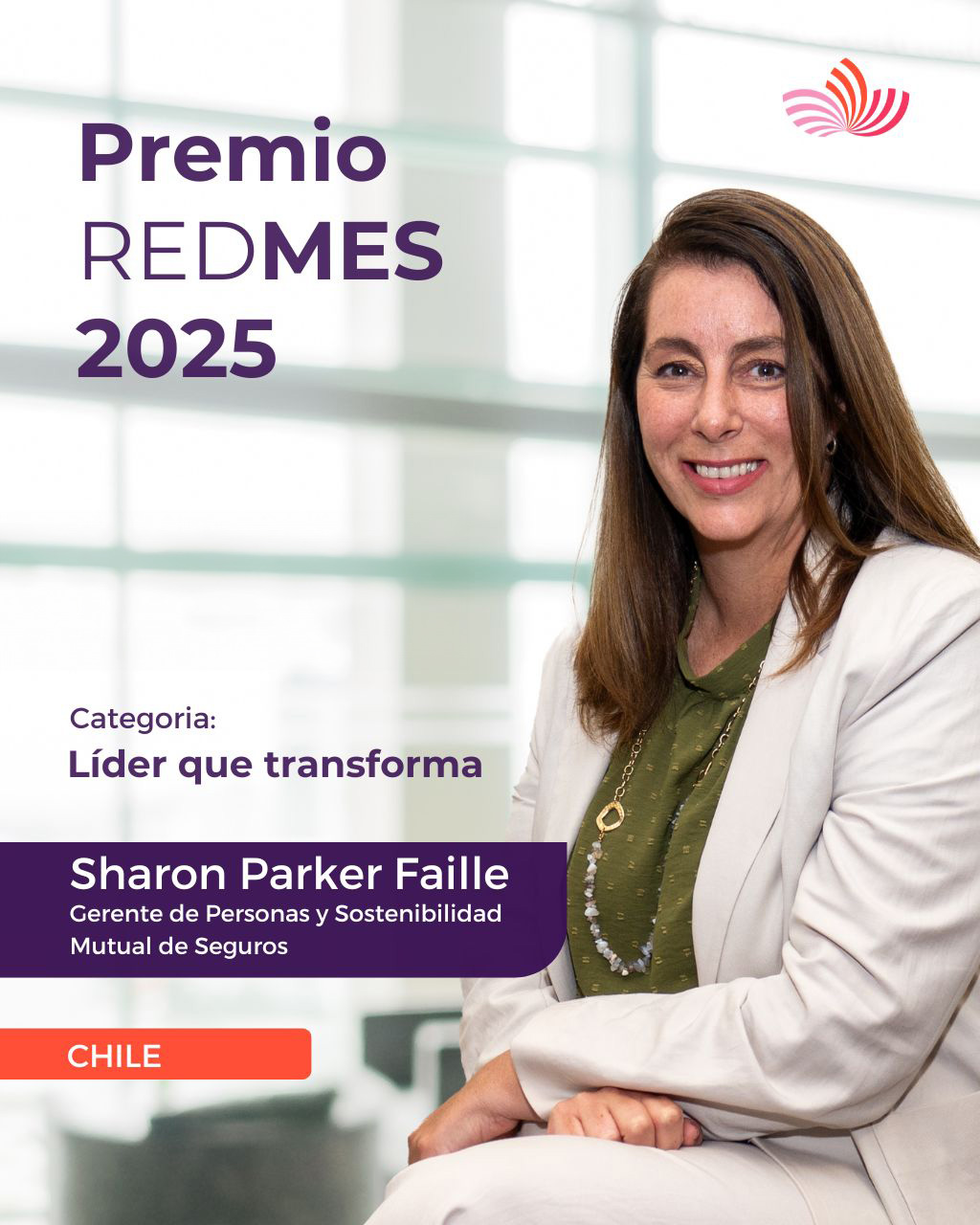 Gerente de Personas y Sostenibilidad de Mutual de Seguros fue nominada al premio Mujeres que Transforman LATAM 2025